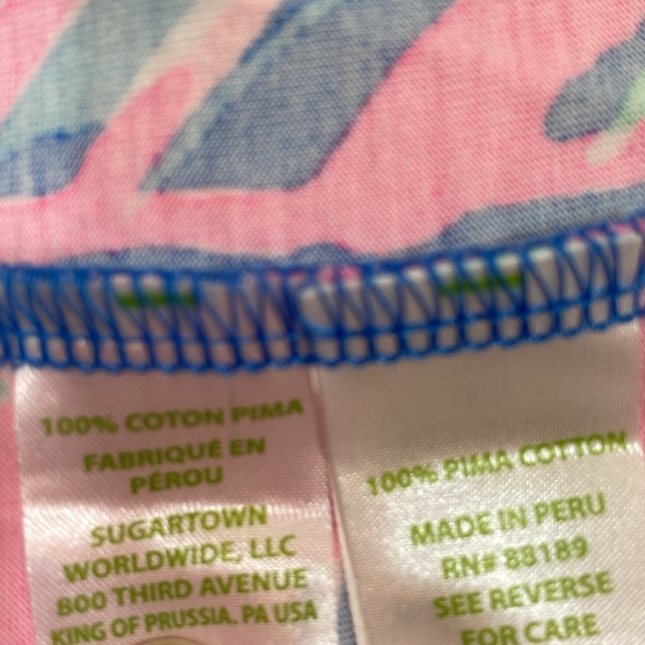 Lilly Pulitzer Dress Size L 100% Cotton Knit Sailboat Print EUC - Picture 8 of 9